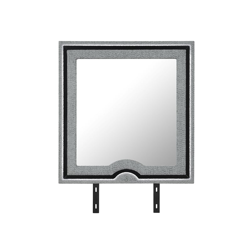 Isabella Gray Upholstered Large Scale Mirror with LED