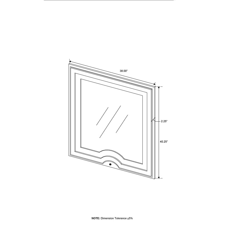 Isabella Gray Upholstered Large Scale Mirror with LED