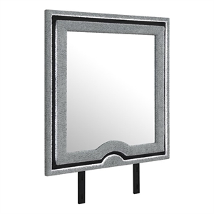 Isabella Gray Upholstered Large Scale Mirror with LED