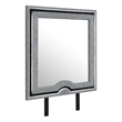 Isabella Gray Upholstered Large Scale Mirror with LED