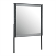 Logan Large Scale Glass Mirror with Crushed Glitter
