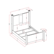 Logan Silver Wood Queen 5PC Bedroom Set with LED and Speakers