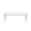 Lyra Acrylic Legs Extra Padded Beige Bedroom Bench