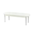 Lyra Acrylic Legs Extra Padded Beige Bedroom Bench