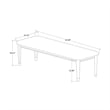 Lyra Acrylic Legs Extra Padded Beige Bedroom Bench