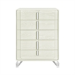 Lyra Acrylic legs Wood Beige Bedroom Chest