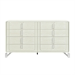 Lyra Acrylic legs Wood Beige Bedroom Dresser