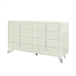Lyra Acrylic legs Wood Beige Bedroom Dresser
