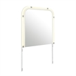 Lyra Beige Curved Headboard and LED Light 5PC King Bedroom Set with Acrylic Legs