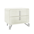 Lyra Beige Curved Hdbd and LED Light 5PC Queen Bedroom Set with Acrylic Legs