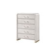 Malmo Oak Engineered Wood and Gold accent Bedroom Chest