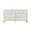 Malmo Oak Engineered Wood and Gold accent Bedroom Dresser