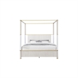 Malmo Oak Engineered Wood and Gold accented Post King Bed