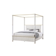 Malmo Oak Engineered Wood and Gold accented Post King Bed