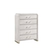 Malmo Oak Engineered Wood and Gold accented Post 5PC King Bedroom Set
