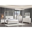 Malmo Oak Engineered Wood and Gold accented Post 5PC King Bedroom Set