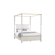 Malmo Oak Engineered Wood and Gold accented Post 5PC Queen Bedroom Set