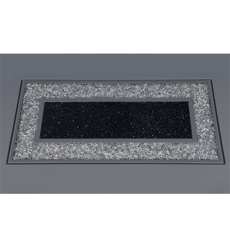 Monaco Dark Gray Glossy Engineered Wood Coffee Table
