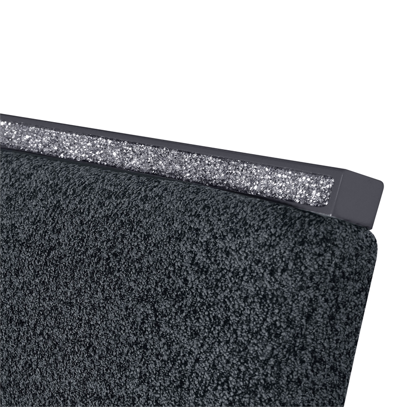 Monaco Dark Gray Upholstered 2PK Dining Chair