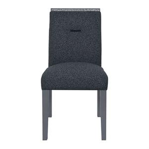 Monaco Dark Gray Upholstered 2PK Dining Chair