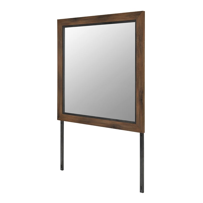 Optimus Brown-Black Glass large scale Mirror with LED