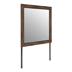 Optimus Brown-Black Glass large scale Mirror with LED