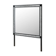 Soleil Charcoal Large Scale Glass Bedroom Mirror