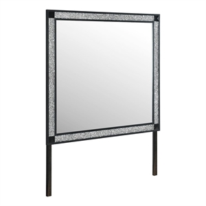 Soleil Charcoal Large Scale Glass Bedroom Mirror