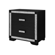 Soleil Charcoal Engineered Wood Bedroom Nightstand