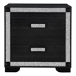Soleil Charcoal Engineered Wood Bedroom Nightstand with Cooler and Speaker