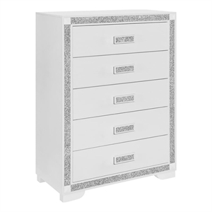 Soleil White Engineered Wood Bedroom Chest