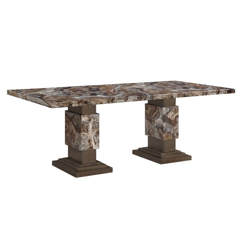Global Furniure D12 Dining Table in Brown