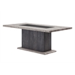 Global Furniure D8030 Dining Table with Drawers and Storage Door in Black