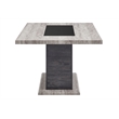 Global Furniure D8030 Dining Table with Drawers and Storage Door in Black