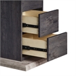 Global Furniure D8030 Dining Table with Drawers and Storage Door in Black