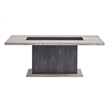 Global Furniure D8030 Dining Table with Drawers and Storage Door in Black