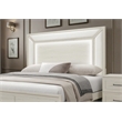Global Furniture Clara Full Bed with LED in Beige