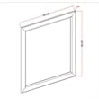 Global Furniure Harmony Mirror in Brown