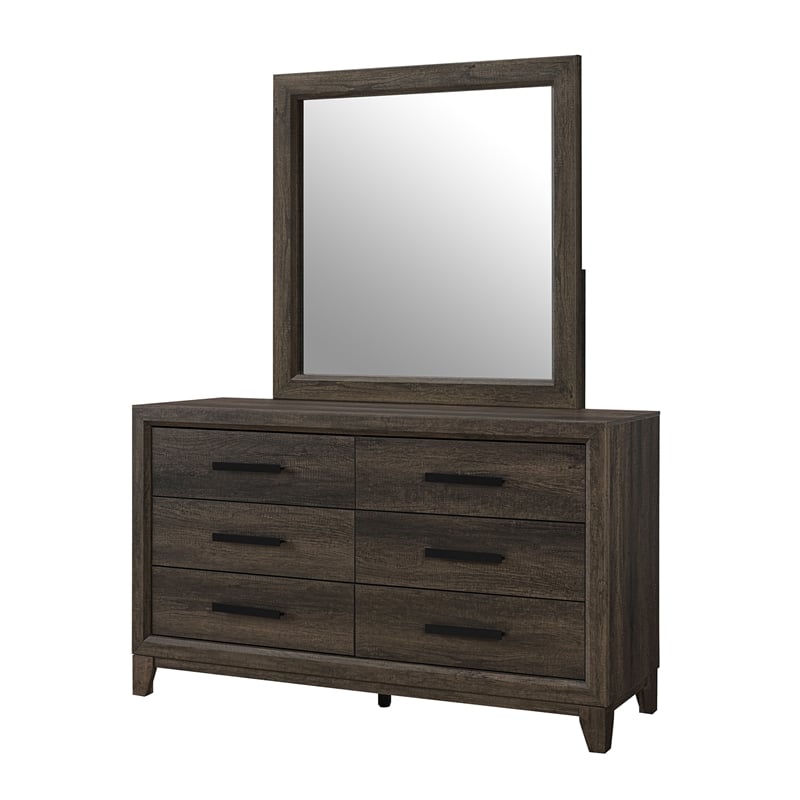 Global Furniure Harmony Mirror in Brown