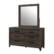 Global Furniure Harmony Mirror in Brown