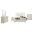 Global Furniture Clara Upholstered Mirror in Beige