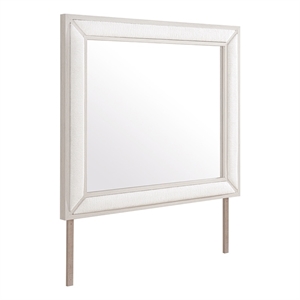 Global Furniture Clara Upholstered Mirror in Beige