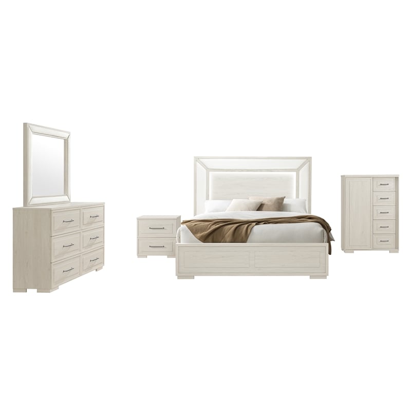 Global Furniture Clara Dresser in Beige