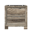 Global Furniture Callie Nightstand with WC Platform and LED SPKR in Brown