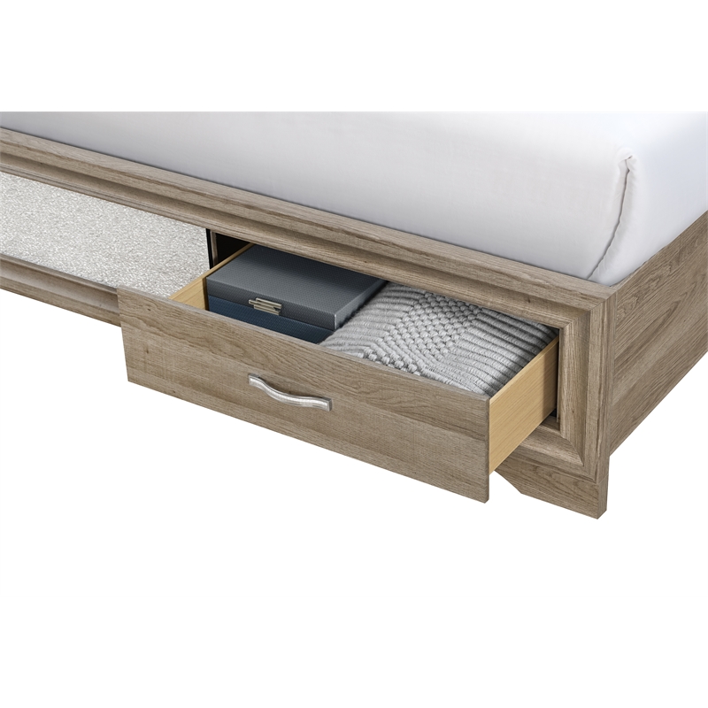 Global Furniure Seville King Bed in Natural