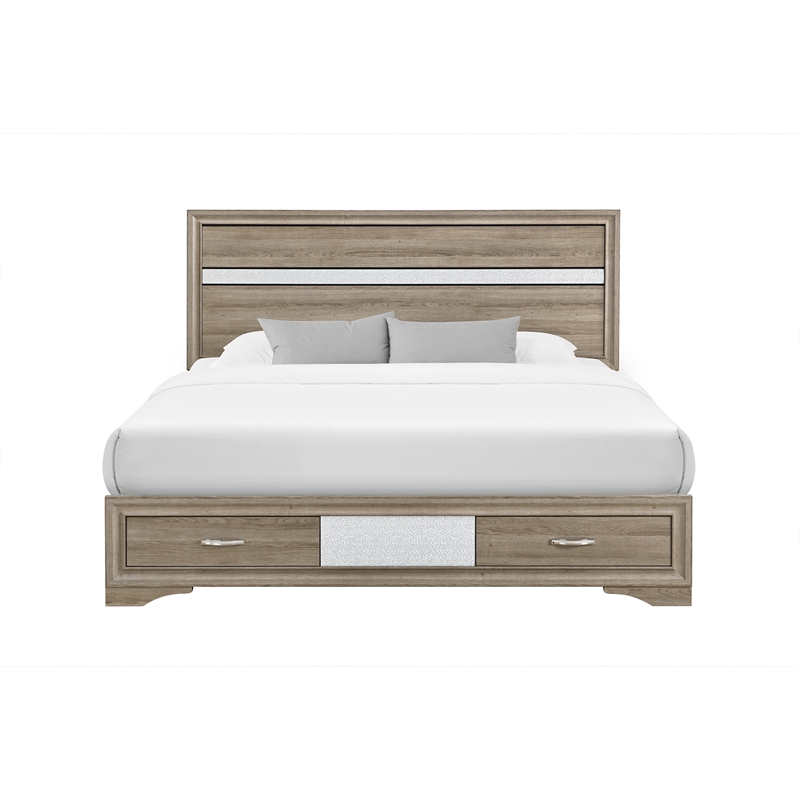Global Furniure Seville King Bed in Natural