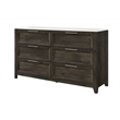 Global Furniure Mariah Dresser in Dark Brown