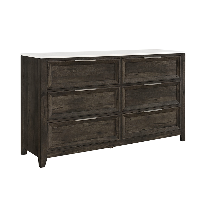 Global Furniure Mariah Dresser in Dark Brown