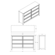 Global Furniure Mariah Dresser in Dark Brown