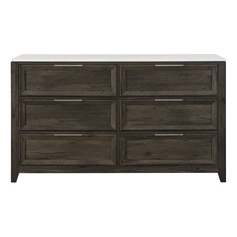 Global Furniure Mariah Dresser in Dark Brown